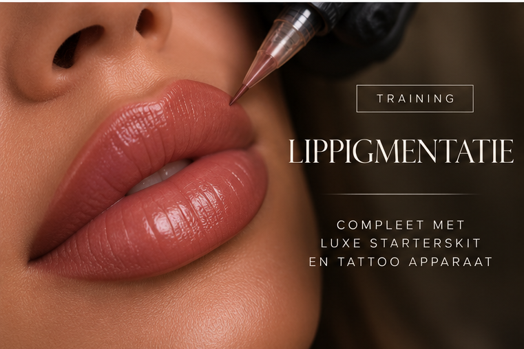 3 daagse training lippigmentatie (incl. luxe starterskit en tattoo apparaat)